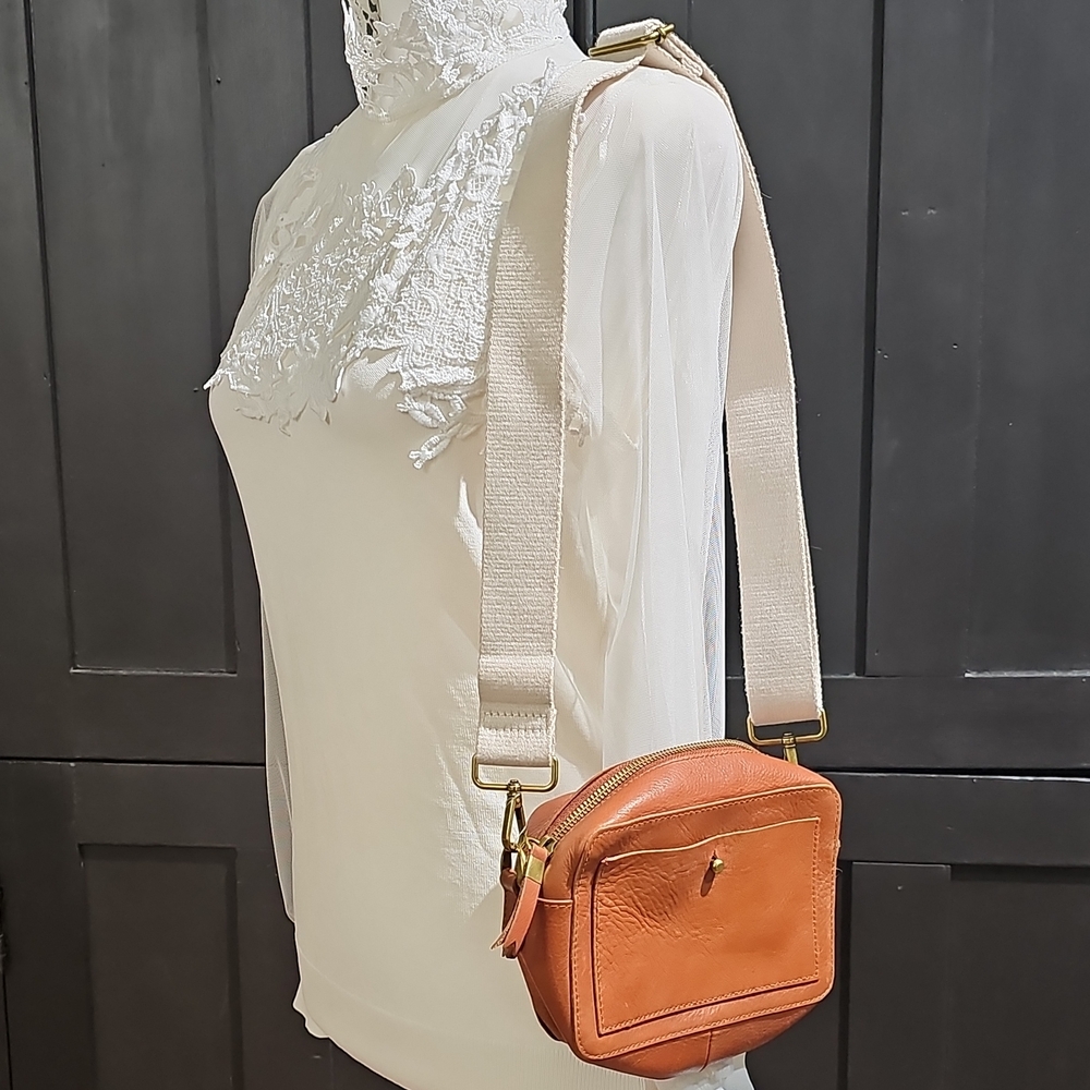 Madewell Leather Crossbody Bag - Tan